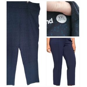 Betabrand Paint Spatter Print athleisure Journey Pants Yoga navy Size xxL 36x24